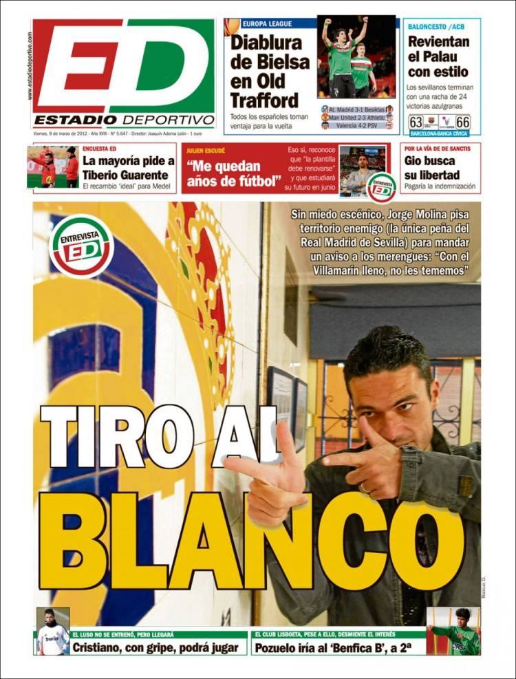 Portadas de la prensa deportiva (09-03-2012)