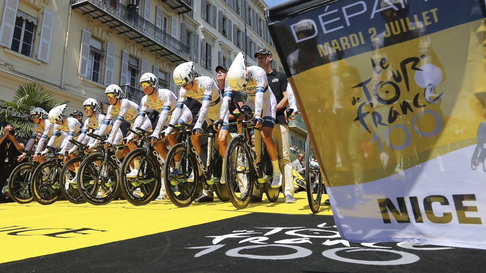 Las mejores imágenes de la contrarreloj por equipos del Tour de Francia