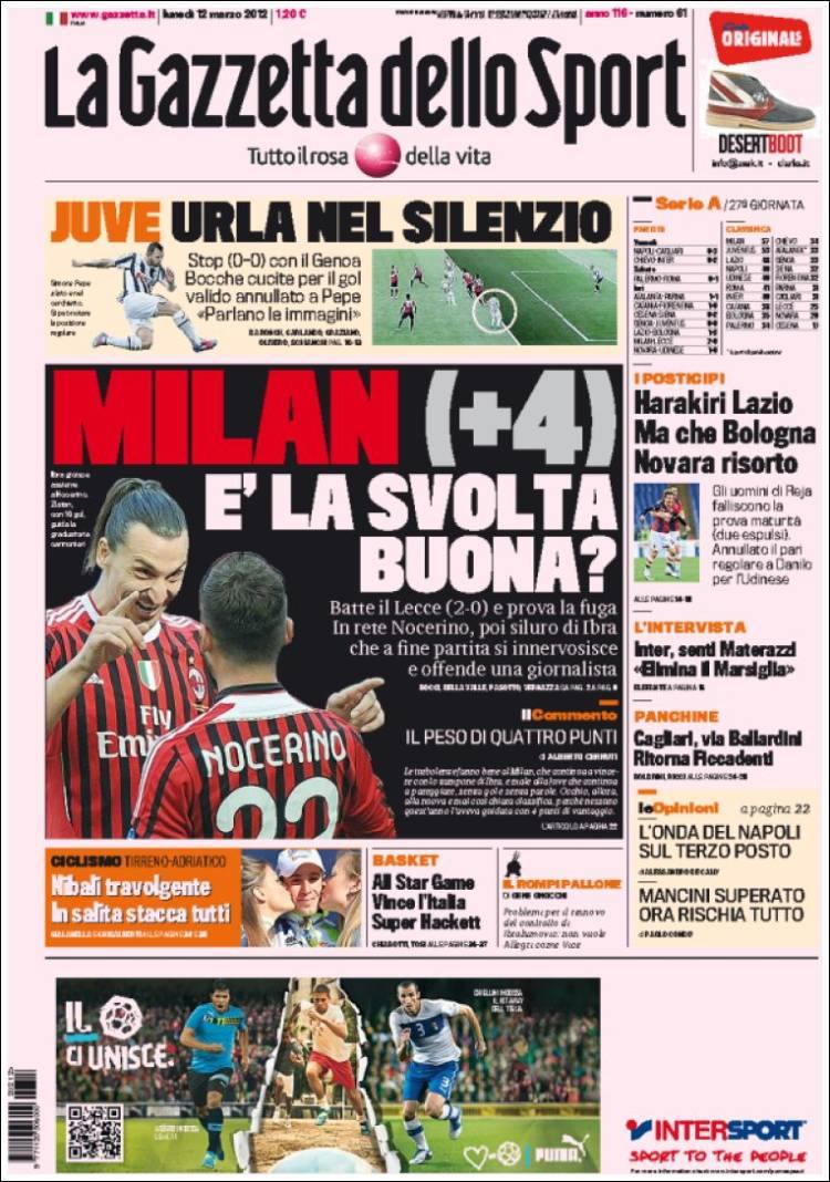 Portadas de la prensa deportiva (12-03-2012)