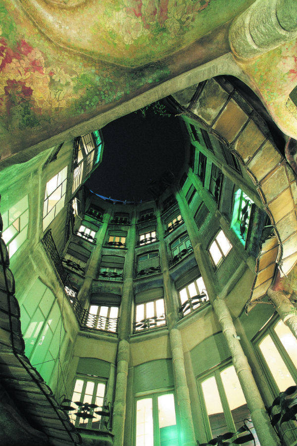 Patio central de La Pedrera (Casa Milá).
