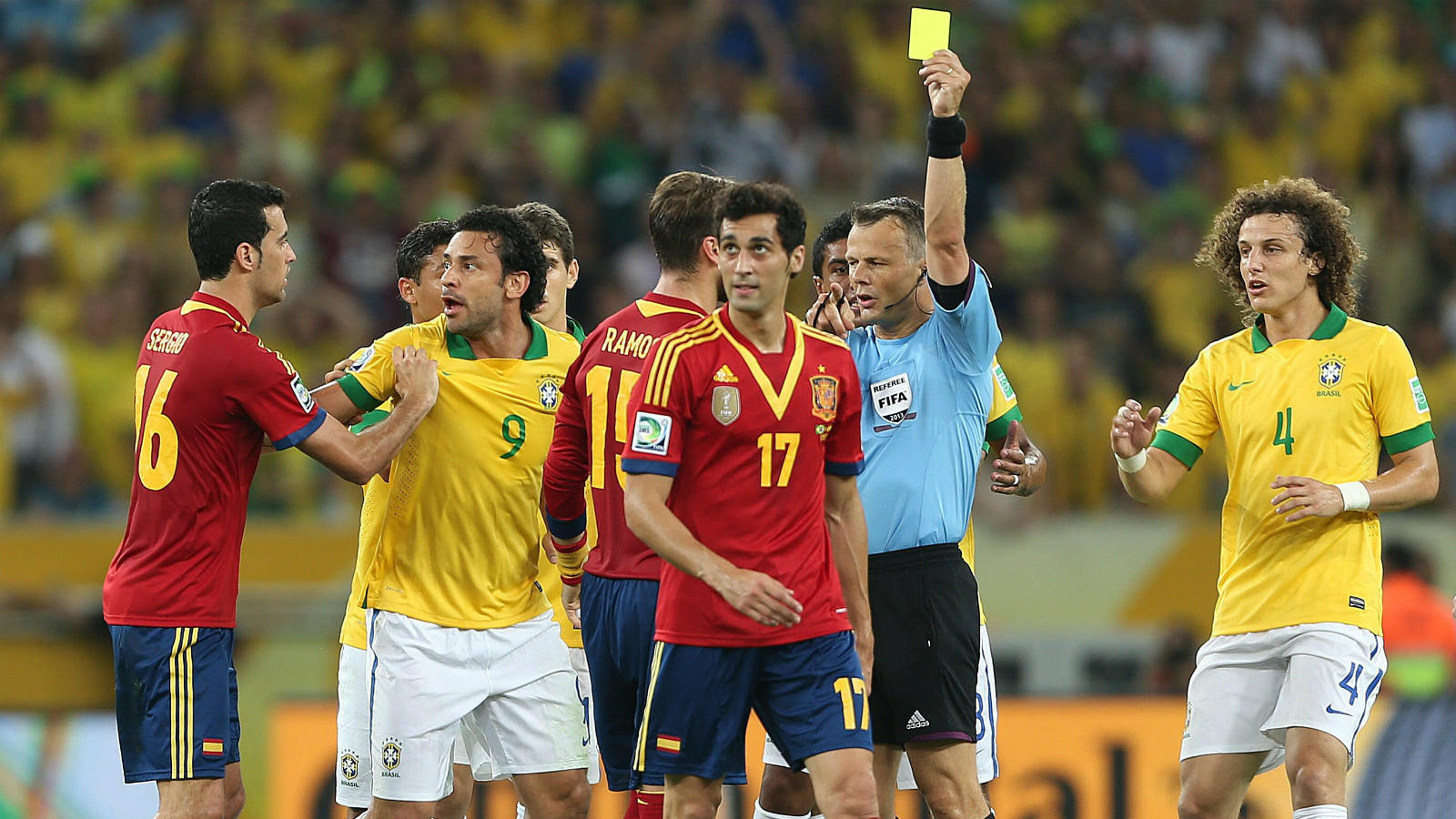 Las imágenes de la final entre Brasil y España