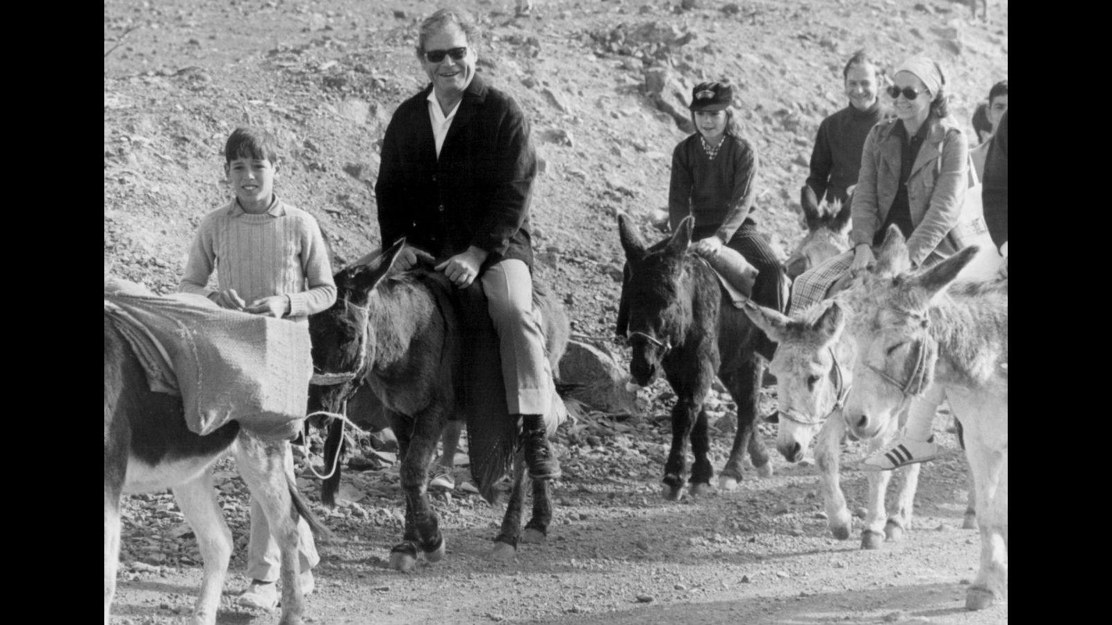 
El famoso político socialdemócrata alemán, Willy Brandt, pasando sus vacaciones de 1973 en Canarias.
