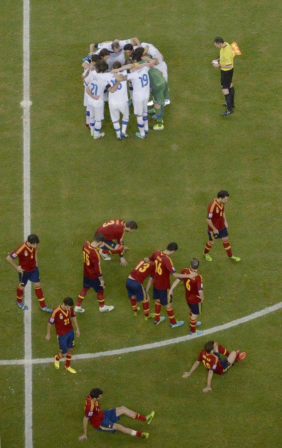 Bonucci falló el séptimo y Jesús Navas marcó el decisivo para sacar el billete a la final soñada contra Brasil en Maracaná