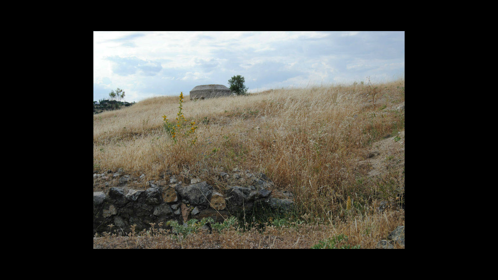 Línea de defensa republicana cerca de Villanueva de la Cañada.