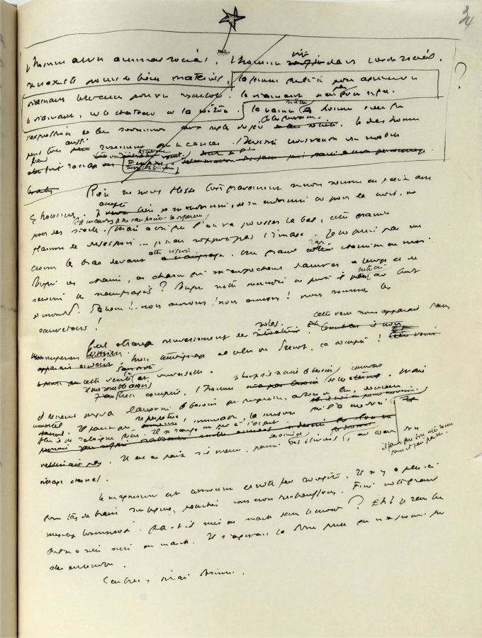 Un manuscrito de Saint-Exupéry valorado en 300.000 euros se expuso en 2009, junto a otros recuerdos del célebre autorfrancés, en la galería Sotheby's de París, dónde fue subastado.