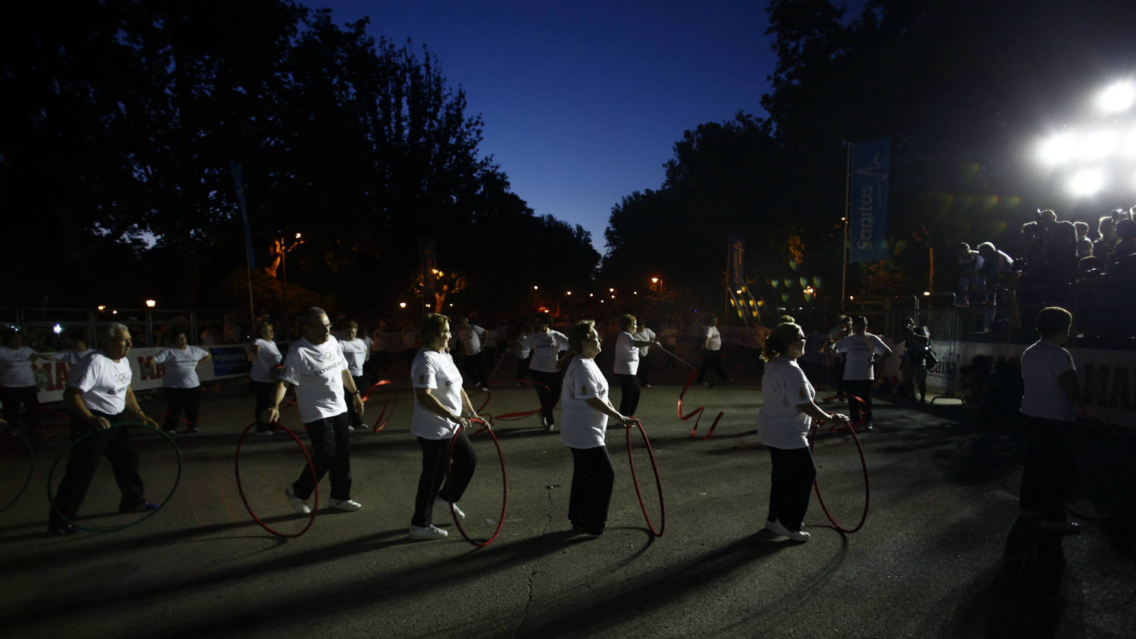 
Exhibición de gimnasia de un grupo de mayores de Leganés
