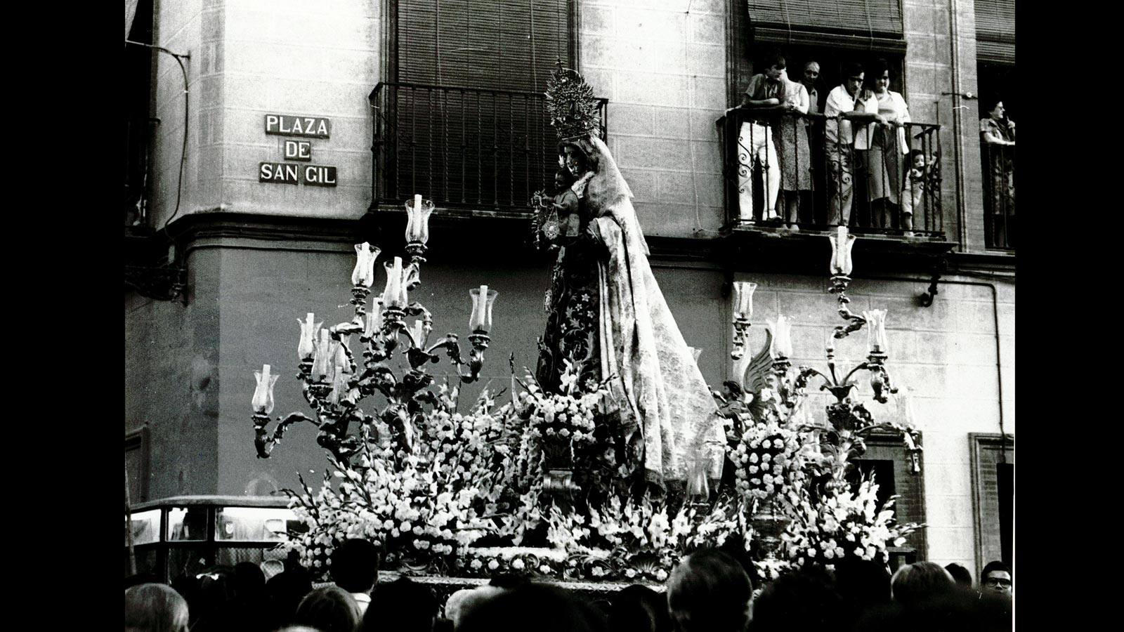 
Procesión de la Virgen del Carmen de San Gil, en 1981
