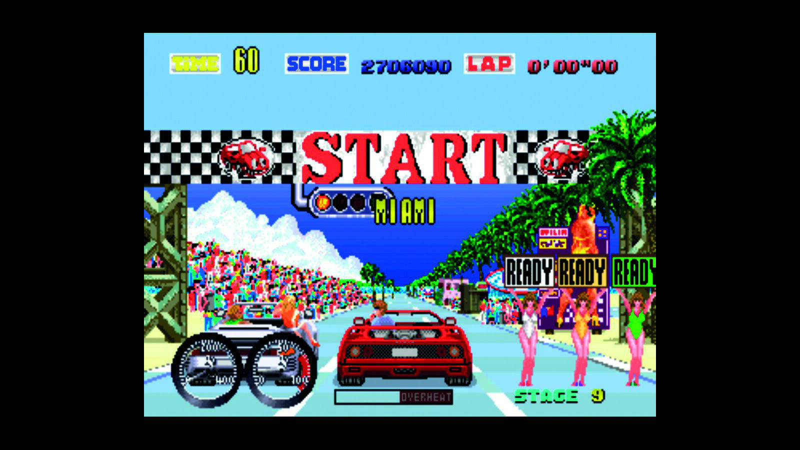 «Out Run» salió a la venta en 1986 y pronto se convirtió en el rey de los videojuegos de coches.