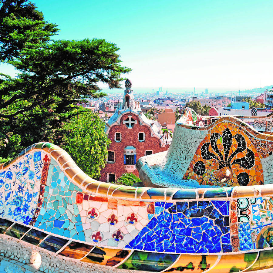Vista del Palacio Güell.