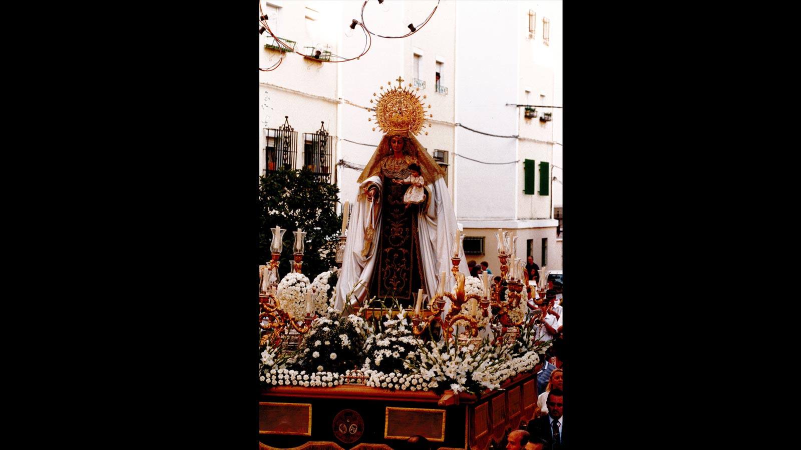 
Procesión de la Virgen del Carmen de San Leandro, en 1998
