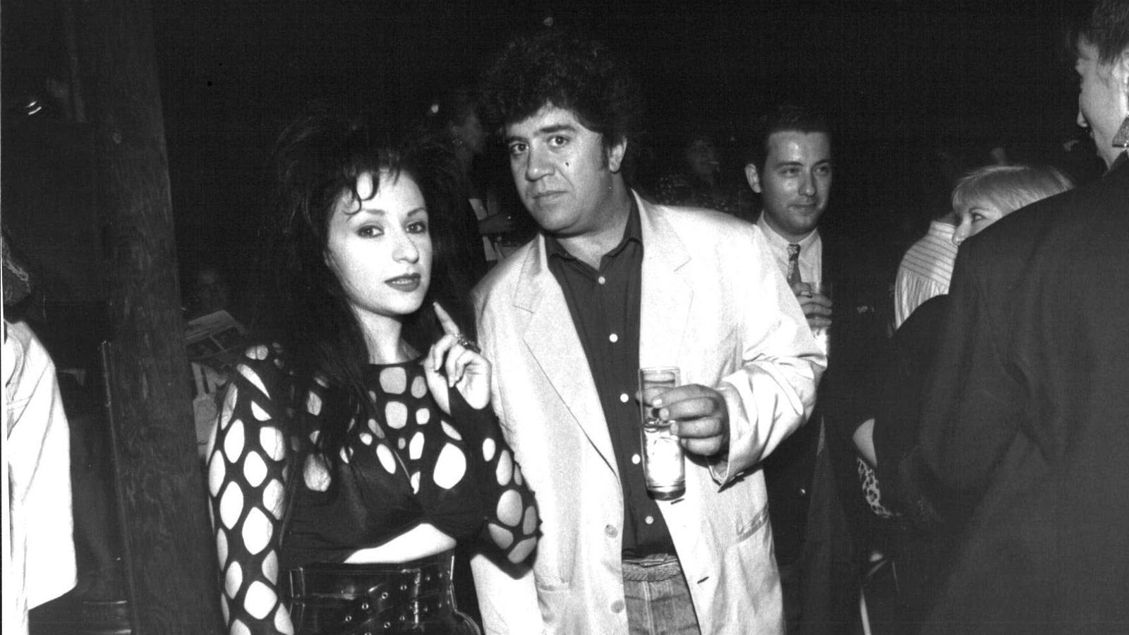 Junto a Pedro Almodóvar