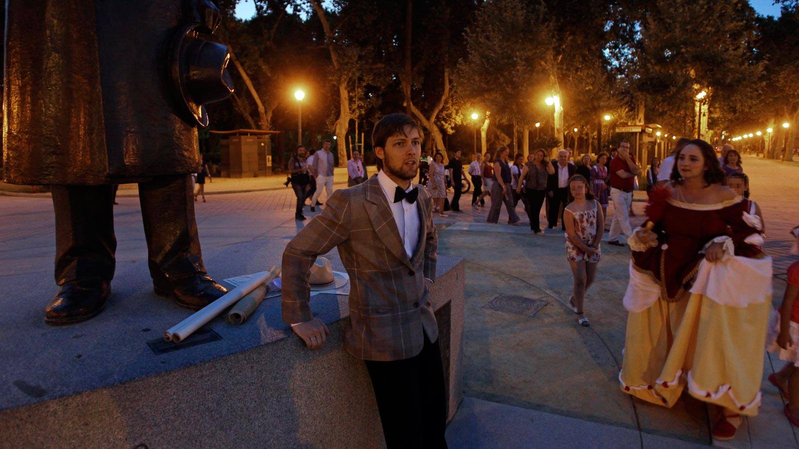 Recorrido de escenificación por el parque