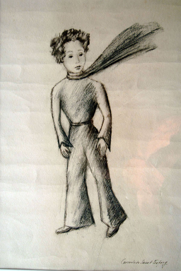 Este dibujo a mano de «El Principito» fue realizado por la esposa del aviador, Consuelo de Saint-Exupéry.