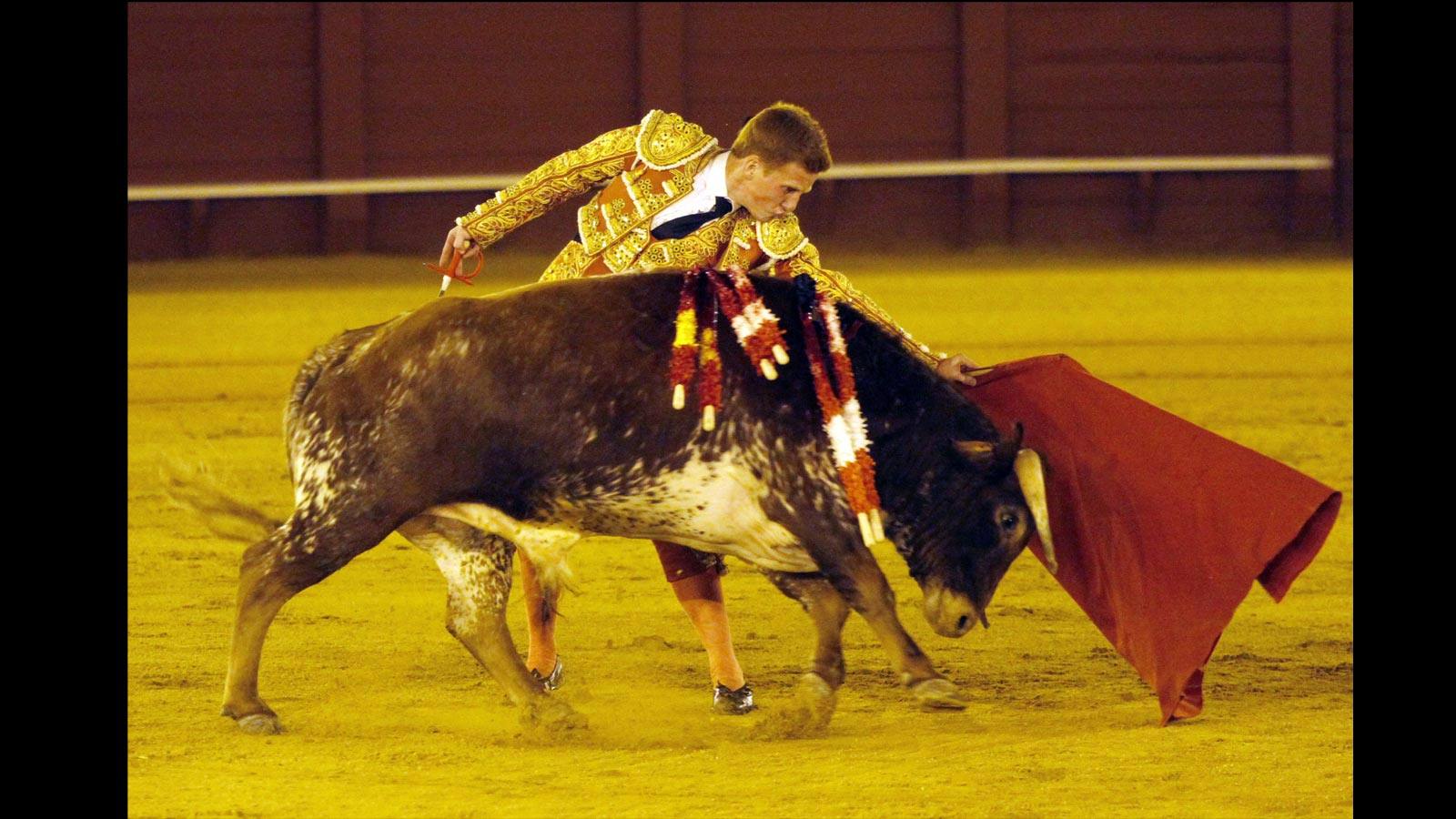 
Jesús Bayort, quide teja y oro, estocada (oreja) y tres pinchazos y estocada (ovación de despedida)

