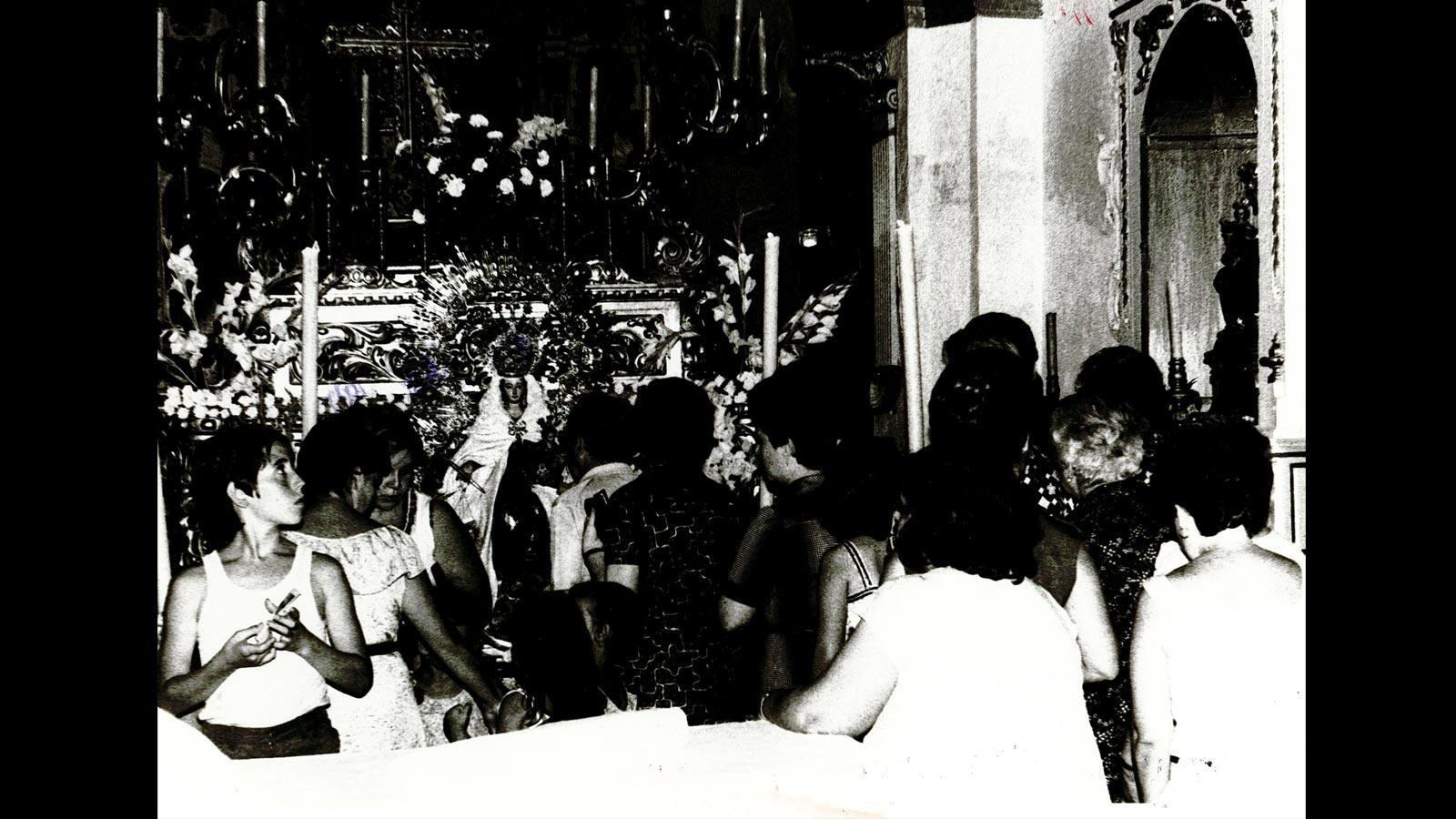 
Procesión de la Virgen del Carmen de la calle Calatrava, en 1980
