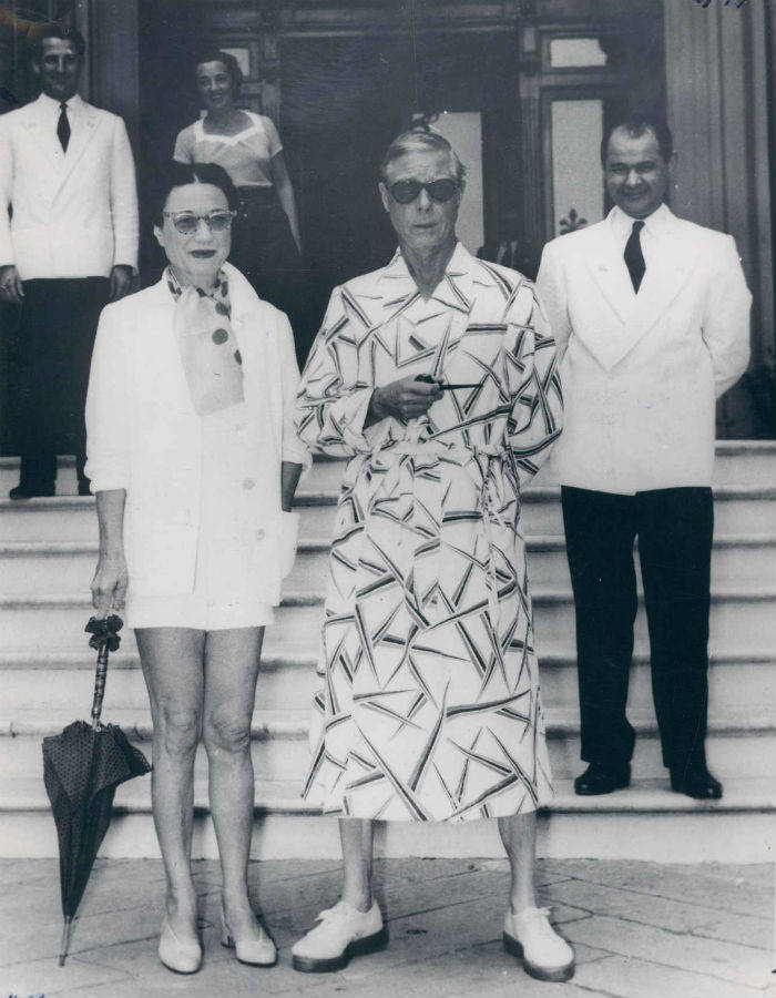
Vacaciones de los Duques de Windsor en el hotel donde residen en Rapallo (Italia), en 1953.
