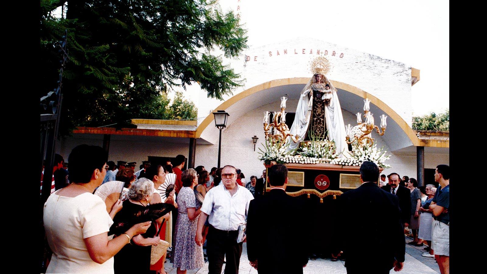 
Procesión de la Virgen del Carmen de San Leandro, en 1998
