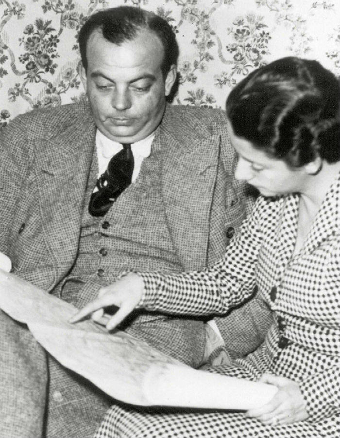 Imagen de Antoine de Saint-Exupéry con su esposa Consuelo, en 1936.