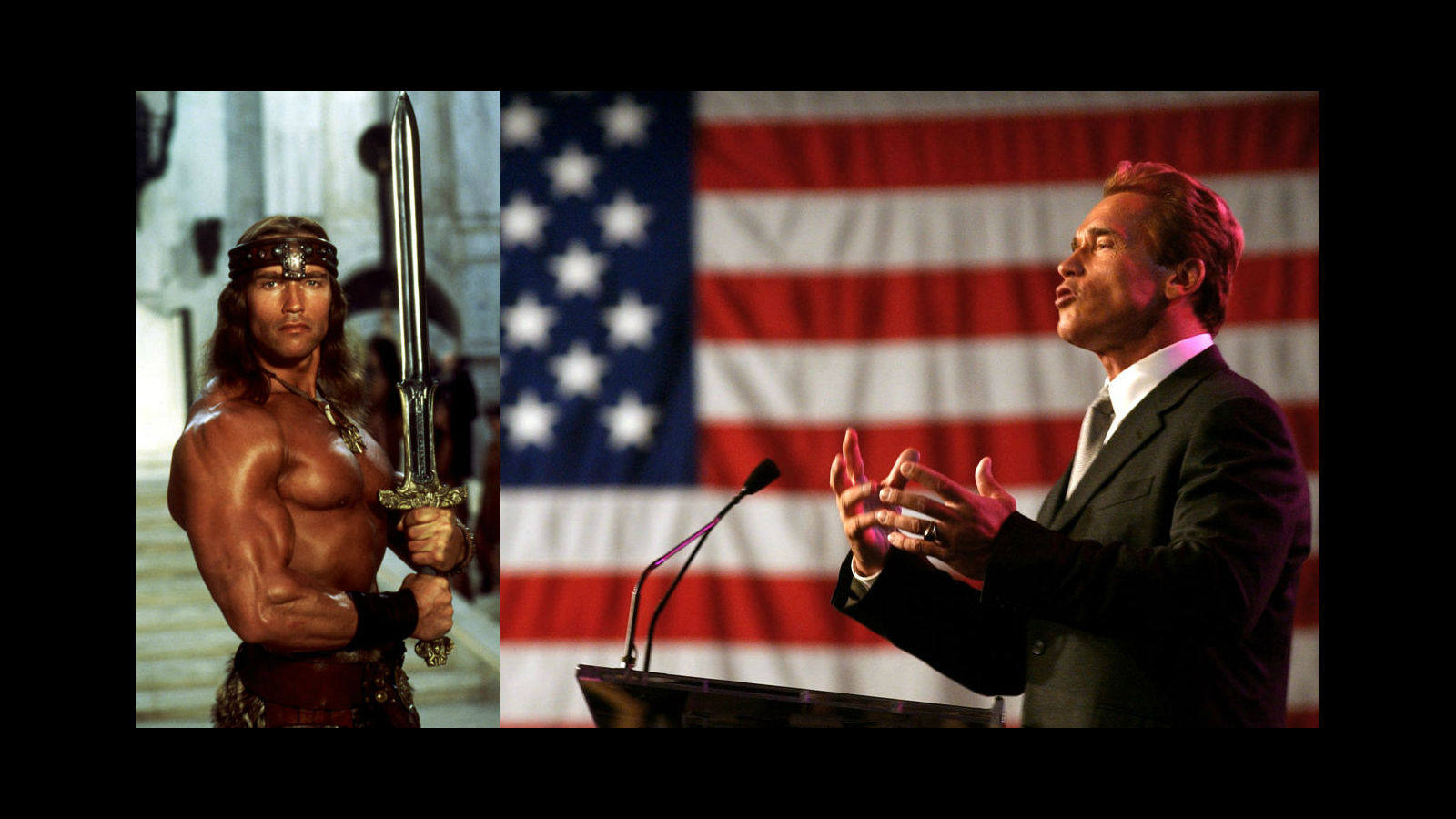 Arnold Schwarzenegger fue Conan y Terminator antes que gobernador de California por el conservador Partido Republicano